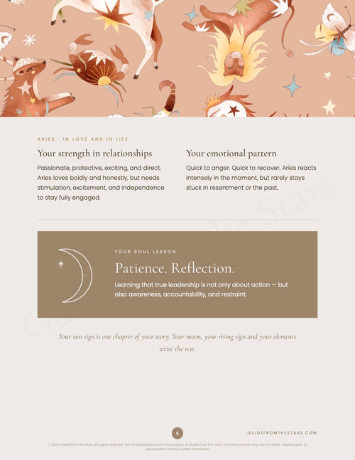 The love and soul lesson page