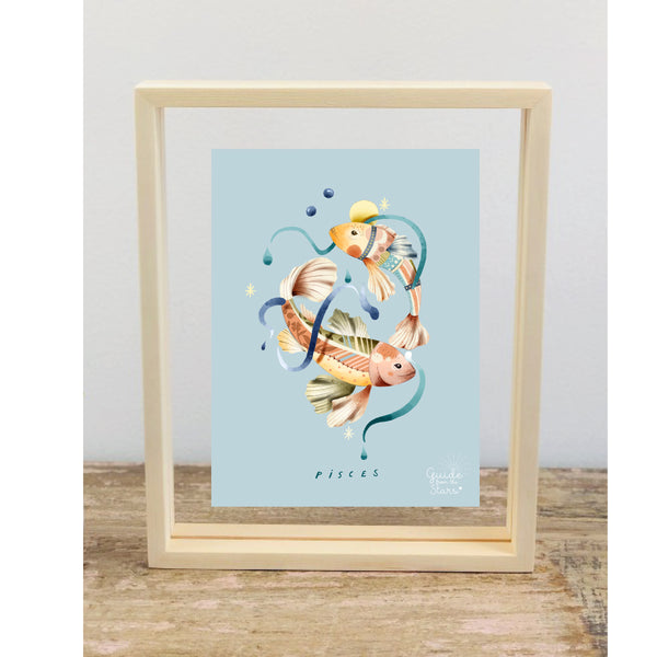 Pisces Star Sign Picture Frame - Guide from the Stars