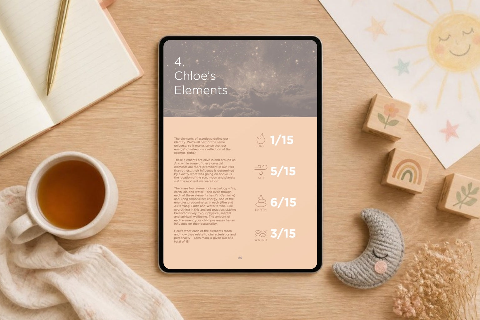 Digital parenting guide + 1.5-hour consultation, shown on a device