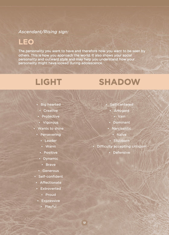 Sample guide page: light and shadow